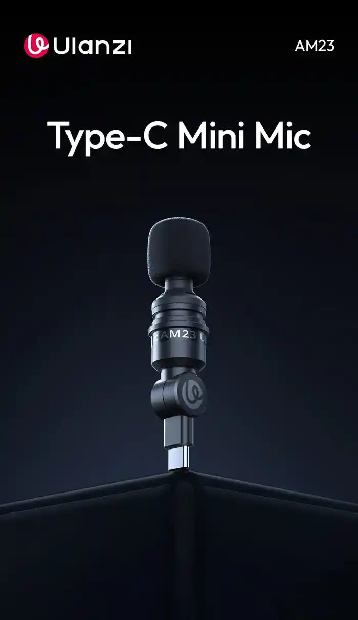 Ulanzi AM23 Type-C Mini Microphone for latest iPhone Android Live Broadcast Gaming Phone Gopro DJI Laptop